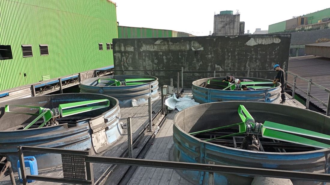 GT Green Fans installed at a steel plant